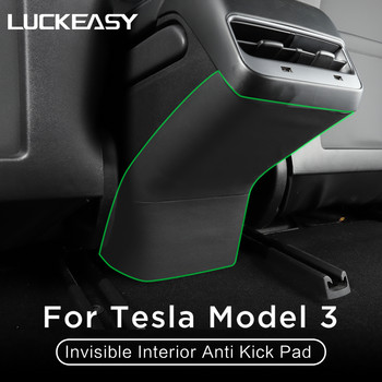 LUCKEASY For Tesla Model 3 Invisible Car Door Sill Anti Kick Pad Protection Side Edge Film Model3 2017-2023 Протекторни стикери