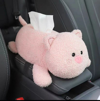 Armas multifilmi auto kudekarp Loominguline Lovely Rabbit Short Plush kudekarbi hoidik auto käetoe karbi autoistme salvrätiku jaoks