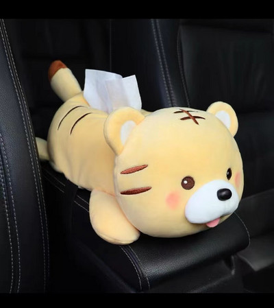 Armas multifilmi auto kudekarp Loominguline Lovely Rabbit Short Plush kudekarbi hoidik auto käetoe karbi autoistme salvrätiku jaoks