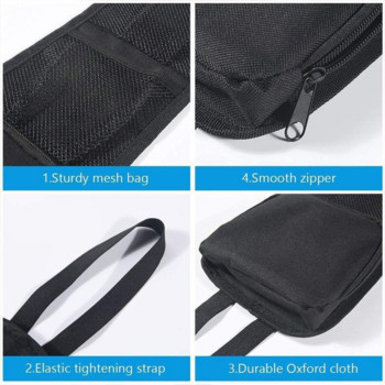 Странична чанта за седалка с много джобове Интериорен органайзер за кола Универсални еластични мрежести чанти Джоб за окачване на седалката Автоаксесоари