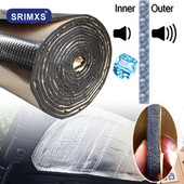 Auto trokšņu izolācija 140x100cm Siltuma skaņas spilventiņš Auto dzinēja skaņas izolācija skaņu slāpējoša izolācija siltumizolācijas paliktnis