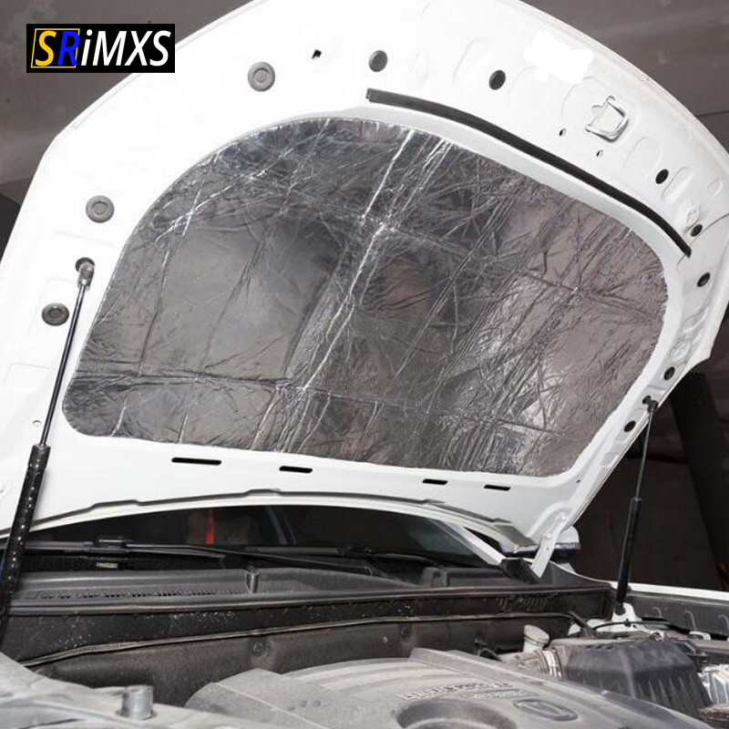 Automobilio triukšmo izoliacija 140x100cm Šilumos garso trinkelė Automobilio variklio garso izoliacija garsą slopinanti izoliacija šilumos izoliacija