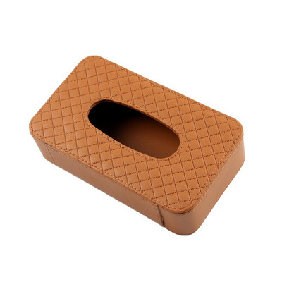 Universal Car Tissue Box Δημιουργικό δερμάτινο κουτί θήκης για χαρτοπετσέτα Πίσω κάθισμα Sun Visor Tissue Organizer για αυτοκίνητο