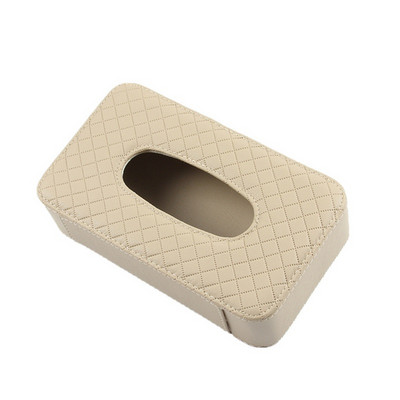 Universal Car Tissue Box Δημιουργικό δερμάτινο κουτί θήκης για χαρτοπετσέτα Πίσω κάθισμα Sun Visor Tissue Organizer για αυτοκίνητο