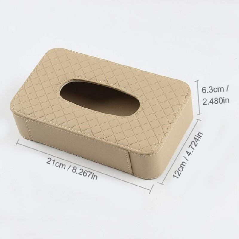 Universal Car Tissue Box Δημιουργικό δερμάτινο κουτί θήκης για χαρτοπετσέτα Πίσω κάθισμα Sun Visor Tissue Organizer για αυτοκίνητο