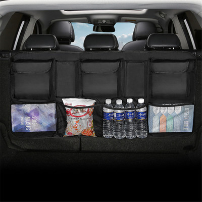 Automobilio galinės sėdynės atlošo laikymo krepšys Keli pakabinami tinklai Kišeninis bagažinės krepšys Organizatorius Automatinis sandėliavimas Tvarkymas salono priedai reikmenys