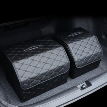 Нов многофункционален сгъваем багажник за кола 2022 г. Органайзер за съхранение с капак Преносима чанта за съхранение на кола Организатор за багажник на кола