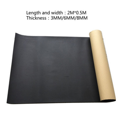 1 Roll 200cmx50cm 3mm/6mm/8mm Adhesive Closed Cell Foam Sheets Soundproof Insulation Home Car Sound Acoustic Insulation Thermal