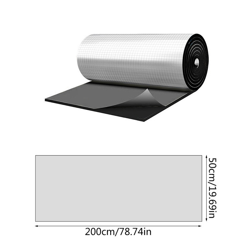 50x200cm 5/10/15mm auto akustilise termilise heli summuti matt mürasummutus kapoti isolatsioon seina kapoti summutus