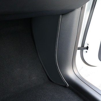 За Tesla Model Y Model 3 Car Central Control Side Defense Kick Pad Защитна подложка за крака Интериорни аксесоари Декоративна облицовка
