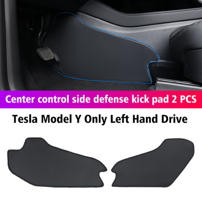 Tesla Model Y Model 3 autóhoz Központi vezérlés Side Defense Kick Pad Védő lábpárna Belső Tartozékok Dekorációs Kárpit