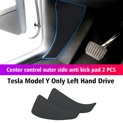 Tesla Model Y Model 3 autóhoz Központi vezérlés Side Defense Kick Pad Védő lábpárna Belső Tartozékok Dekorációs Kárpit