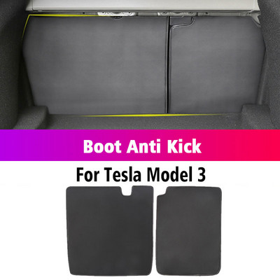 Tesla Model Y Model 3 autóhoz Központi vezérlés Side Defense Kick Pad Védő lábpárna Belső Tartozékok Dekorációs Kárpit