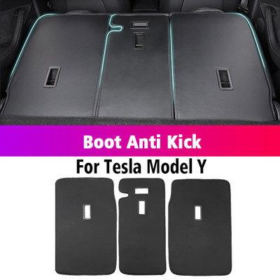Tesla Model Y Model 3 autóhoz Központi vezérlés Side Defense Kick Pad Védő lábpárna Belső Tartozékok Dekorációs Kárpit