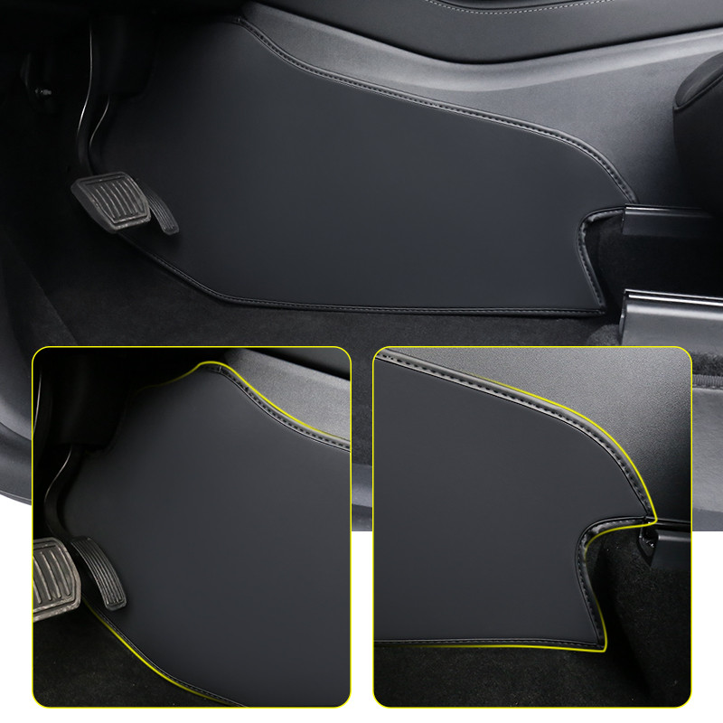 Tesla Model Y Model 3 autóhoz Központi vezérlés Side Defense Kick Pad Védő lábpárna Belső Tartozékok Dekorációs Kárpit