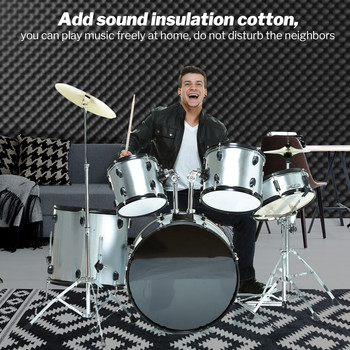 Auto Studio Sound Acoustic Absorption Car Heatproof Wave Foam Deadender Автомобилна звукоизолираща памучна изолационна подложка