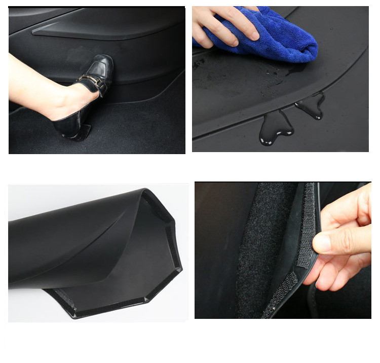 Για Tesla Μοντέλο Y-LHD Κεντρική κονσόλα Πλαϊνά μπαλώματα TPE Αντι-κλωτσιά Προστατευτικό πεντάλ Γωνιακό κάλυμμα αυτοκινήτου Συσσωρευμένο σώμα DirtyProof μαξιλαράκι