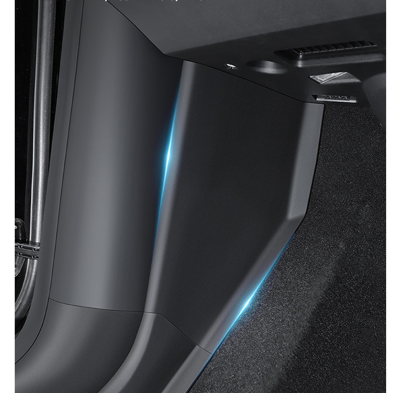 Για Tesla Μοντέλο Y-LHD Κεντρική κονσόλα Πλαϊνά μπαλώματα TPE Αντι-κλωτσιά Προστατευτικό πεντάλ Γωνιακό κάλυμμα αυτοκινήτου Συσσωρευμένο σώμα DirtyProof μαξιλαράκι