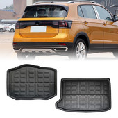 Πίσω πορτμπαγκάζ αυτοκινήτου Δίσκος μπότας επένδυση δαπέδου προστατευτικό μοκέτα για VW Volkswagen T-Cross 2018 2019 2020 TPR