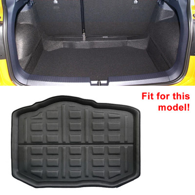 Πίσω πορτμπαγκάζ αυτοκινήτου Δίσκος μπότας επένδυση δαπέδου προστατευτικό μοκέτα για VW Volkswagen T-Cross 2018 2019 2020 TPR