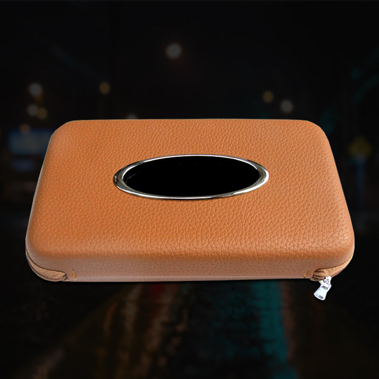 Θήκη χαρτοπετσέτας αυτοκινήτου Κρεμαστό κουτί χαρτομάντηλου Auto Sunshade Storage Boxes Δερμάτινο αντηλιακό μικροΐνες Χαρτοθήκη χαρτιού