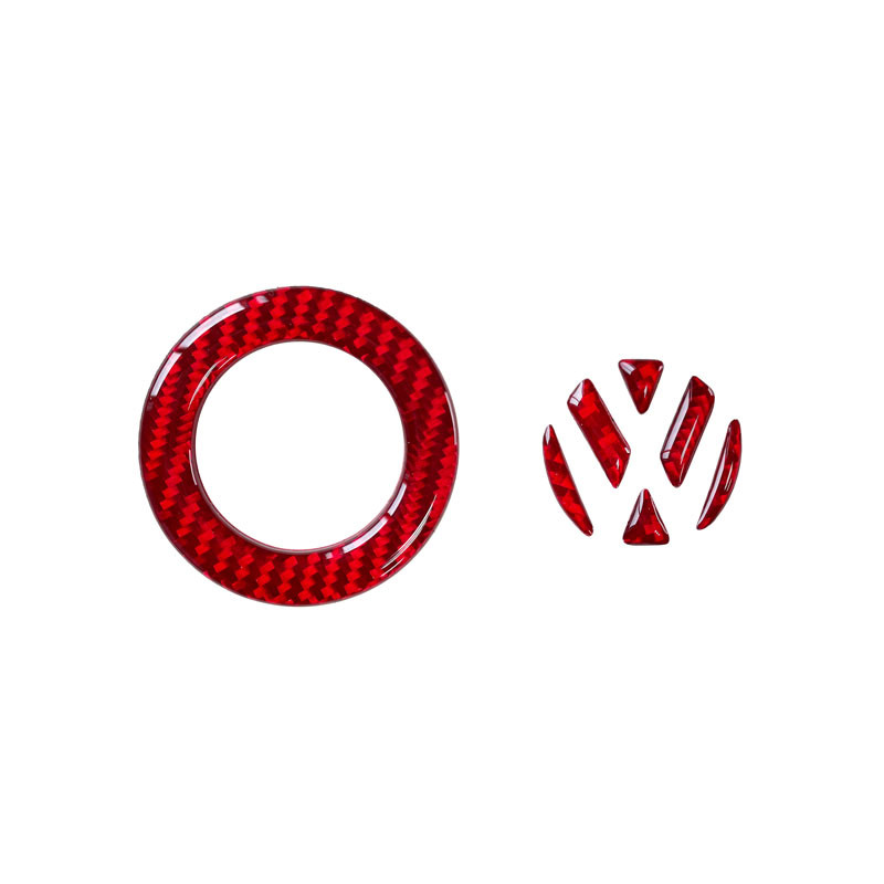 Auto salong süsinikkiust auto rooliratta kleebise dekoratsioon VW 2011-2016 POLO CC Tiguan Golf 6 Golf 7 Passat Touran jaoks