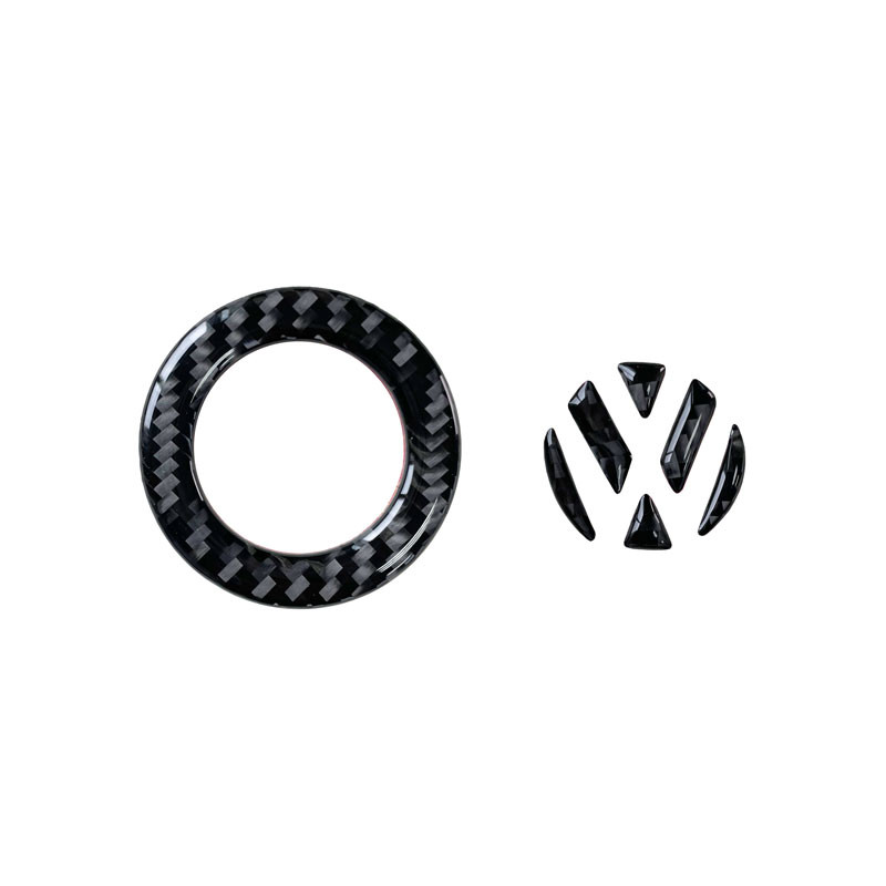 Auto salong süsinikkiust auto rooliratta kleebise dekoratsioon VW 2011-2016 POLO CC Tiguan Golf 6 Golf 7 Passat Touran jaoks