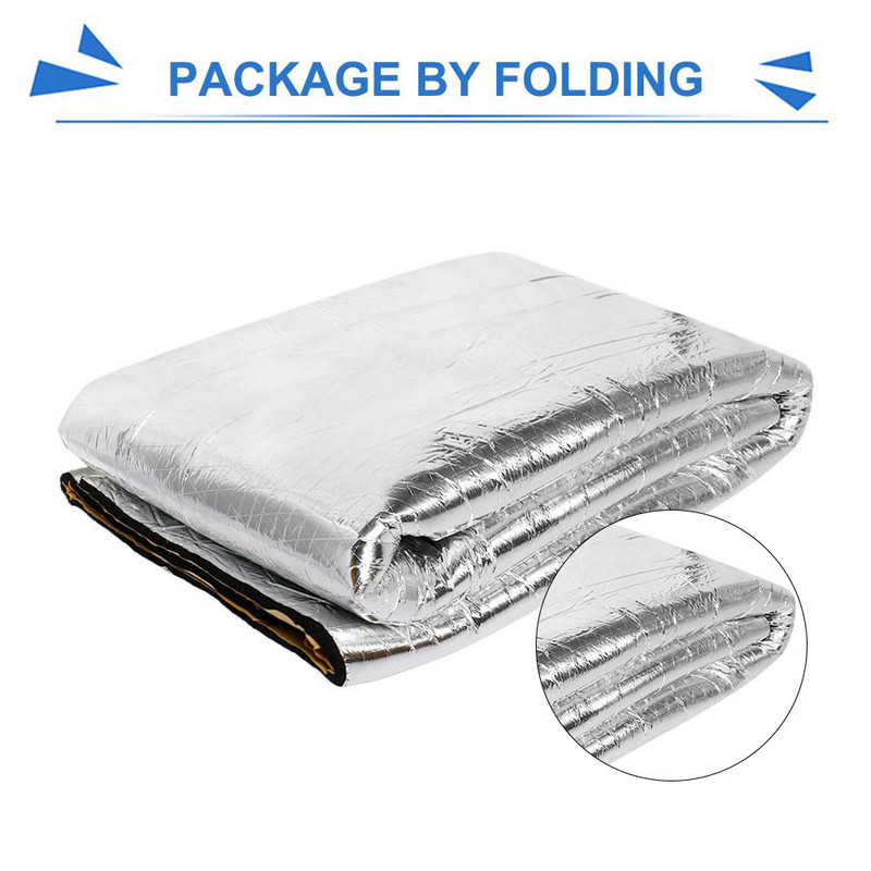 Automobilio triukšmo izoliacija 200x50cm Šilumos garso trinkelė Automobilio variklio garso izoliacija Garsą slopinanti izoliacija šilumos izoliacija