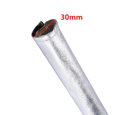 Εσωτερική διάμετρος 1M 10/20/30/40mm Μεταλλική θερμική ασπίδα Θερμική πυρκαγιά με μόνωση συρμάτινου σωλήνα περιτύλιξης κάλυμμα προστασίας σωλήνα αργαλειού