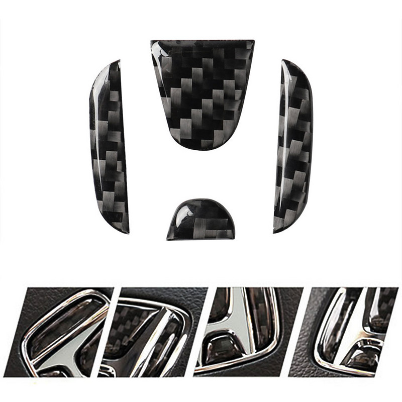 Autosalongi auto roolil logo süsinikkiust kleebis Kaitsekaunistus For Honda Civic dio crv sobib CR-V Accord Odyssey