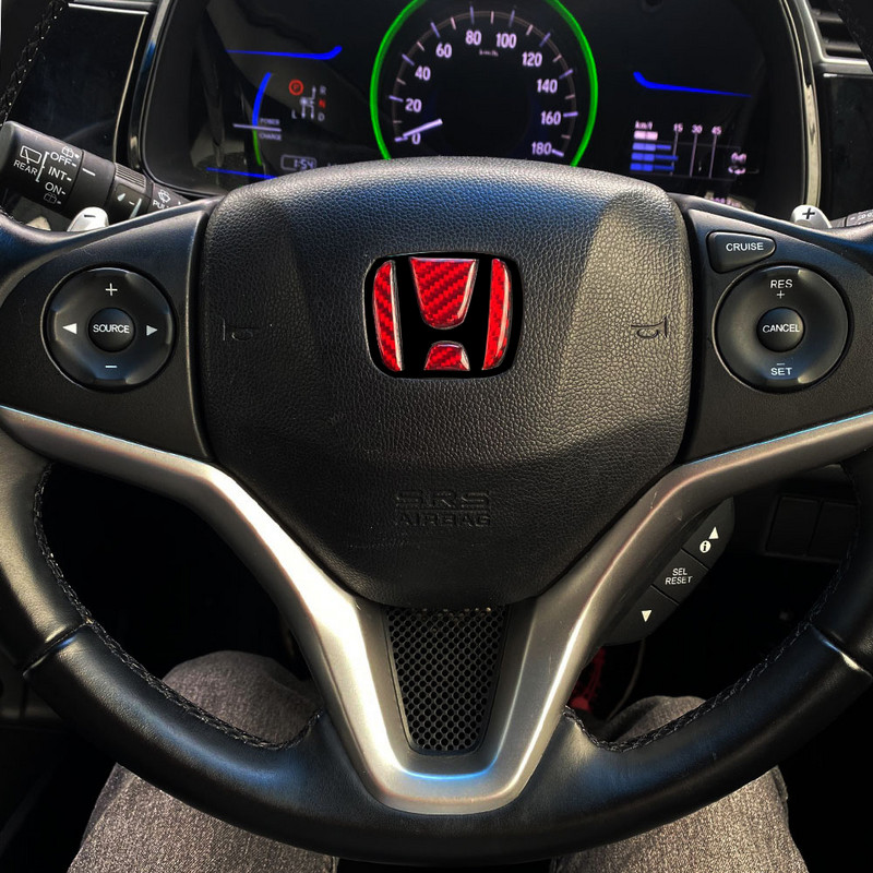 Autosalongi auto roolil logo süsinikkiust kleebis Kaitsekaunistus For Honda Civic dio crv sobib CR-V Accord Odyssey