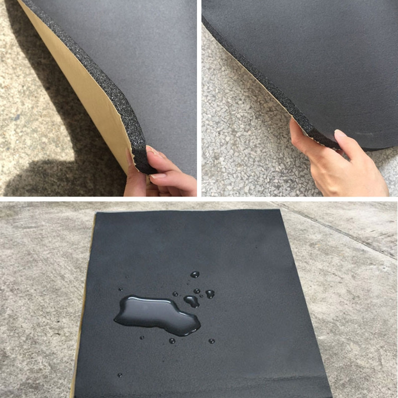 1 rulonas 200 cm x 50 cm 3 mm / 6 mm / 8 mm klijuoti uždarų porolonų putplasčio lakštai Garsui nepralaidi izoliacija namų automobilių garso akustinė izoliacija