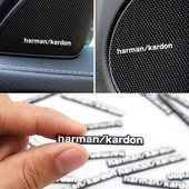 Autocolante audio harman/kardon din aluminiu pentru BMW E39 E36 F30 E46 E90 E60 F10 F20 X5 E70 E53 E30 E92 E87 X3 E83 F25 X6 E71 F11 M