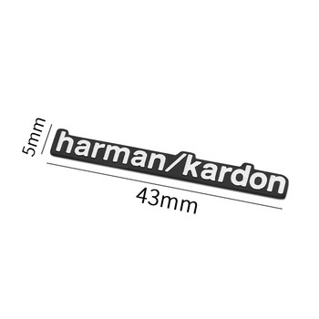 Αυτοκόλλητα ήχου αυτοκινήτου αλουμινίου harman/kardon για BMW E39 E36 F30 E46 E90 E60 F10 F20 X5 E70 E53 E30 E92 E87 X3 E83 F25 X6 E71 F11 M