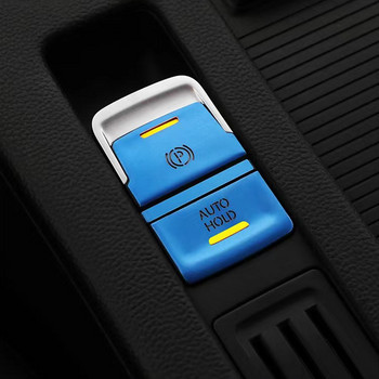 Για VW Golf 7 7.5 MK7 AT 2015-2019 Αυτοκόλλητο διακόπτη χειρόφρενου αυτοκινήτου Αυτοκόλλητο κάλυμμα καλύμματος κουμπιού προστασίας Αξεσουάρ προστασίας