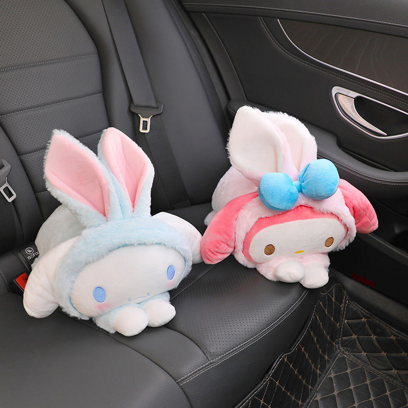 Κουτιά για χαρτομάντιλα αυτοκινήτου Yugui Dog Αξεσουάρ αυτοκινήτου Πίσω κάθισμα Κρεμαστό κουτί από χαρτομάντιλο βελούδινο κάλυμμα θήκης Auto Toys Εσωτερική διακόσμηση