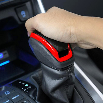 Διακοσμητικό κάλυμμα κεφαλής αλλαγής ταχυτήτων εσωτερικού αυτοκινήτου ABS Διακοσμητικό αξεσουάρ αυτοκινήτου Διακόσμηση από ανθρακόνημα για Toyota RAV4 XA50 2019 2020