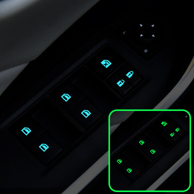 Car Door Windows Control Panel Luminous Button Sticker for Nissan Micra leaf teana note almera classic Qashqai Pulsar Micra Juke