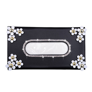 1 τμχ Car Crystal Paper Box with Chrysanthemum Crystal Tissue Box Cae Αξεσουάρ Εσωτερικής Διακόσμησης για Τύπος Αλεξήλιο