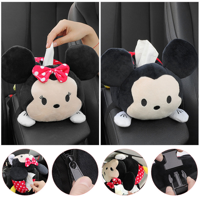 Automobilių servetėlių dėžutės Kūrybinė servetėlių dėžutė Minkštas animacinis popierinis servetėlių dėklas Mieli gyvūnai Automobilių popierinės dėžutės Puikus servetėlių laikiklis