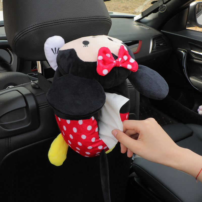 Automobilių servetėlių dėžutės Kūrybinė servetėlių dėžutė Minkštas animacinis popierinis servetėlių dėklas Mieli gyvūnai Automobilių popierinės dėžutės Puikus servetėlių laikiklis