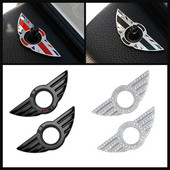 1 DB autóstílusú autós ajtócsap zár szárny embléma matrica tok dekoráció a Mini Cooper One S-hez R50 R53 R56 R60 F56 R57 R58 R59