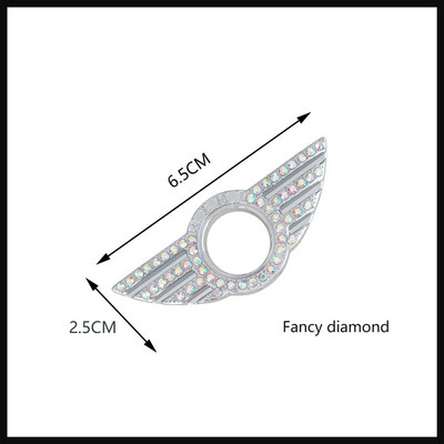 1 DB autóstílusú autós ajtócsap zár szárny embléma matrica tok dekoráció a Mini Cooper One S-hez R50 R53 R56 R60 F56 R57 R58 R59