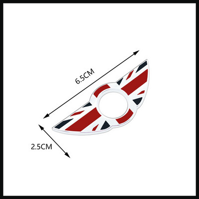 1 DB autóstílusú autós ajtócsap zár szárny embléma matrica tok dekoráció a Mini Cooper One S-hez R50 R53 R56 R60 F56 R57 R58 R59