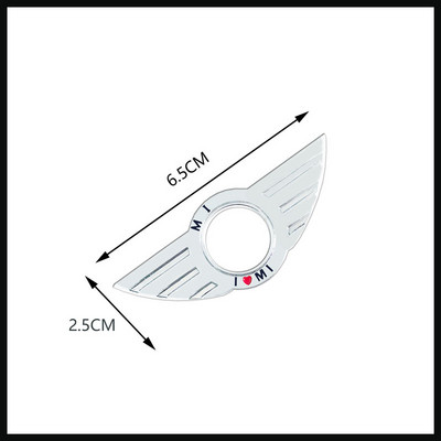 1 DB autóstílusú autós ajtócsap zár szárny embléma matrica tok dekoráció a Mini Cooper One S-hez R50 R53 R56 R60 F56 R57 R58 R59
