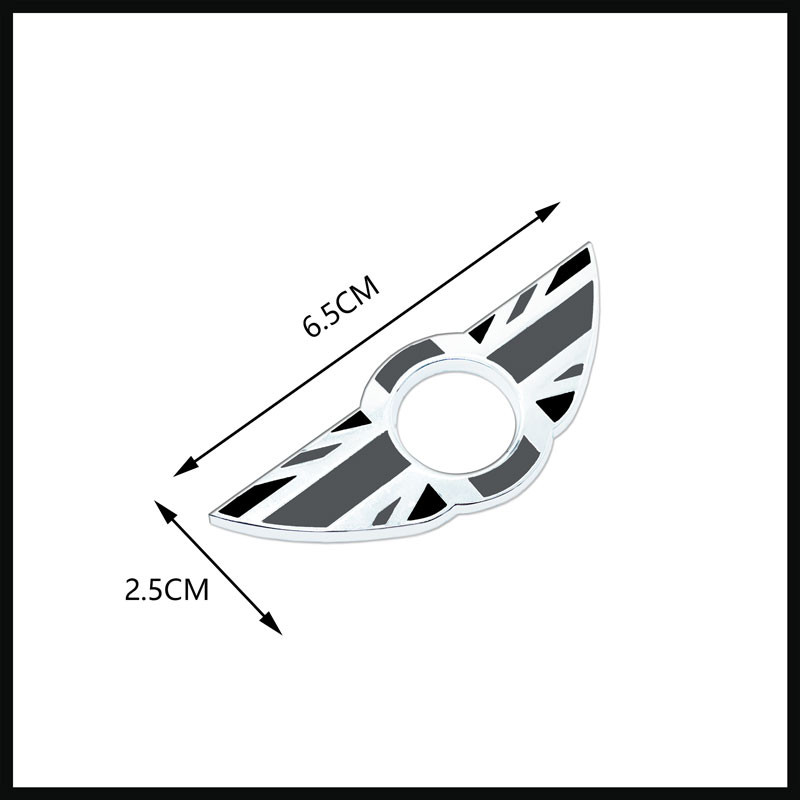 1 DB autóstílusú autós ajtócsap zár szárny embléma matrica tok dekoráció a Mini Cooper One S-hez R50 R53 R56 R60 F56 R57 R58 R59