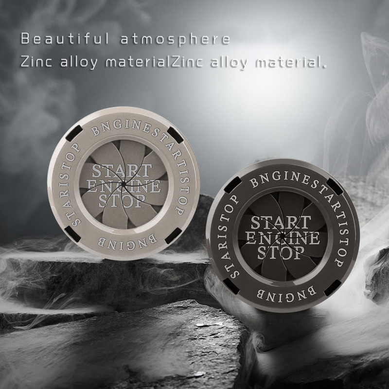 Защитен капак на бутона за стартиране на автомобила Капак на бутона за стартиране и спиране на двигателя Декоративен тип стикер за кола Lgnition Switch Скрит защитен