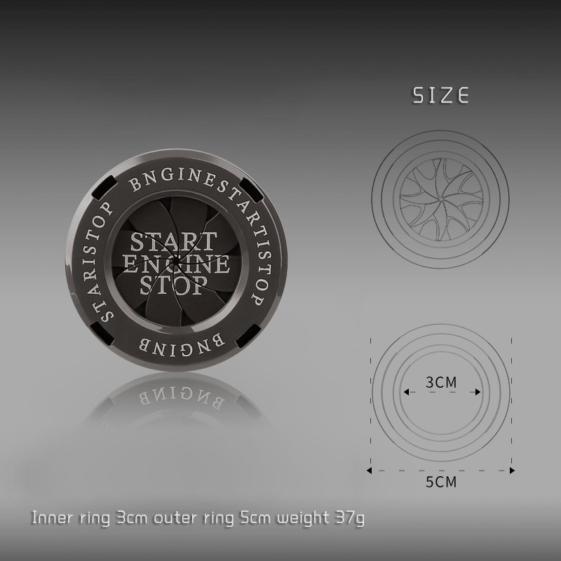 Защитен капак на бутона за стартиране на автомобила Капак на бутона за стартиране и спиране на двигателя Декоративен тип стикер за кола Lgnition Switch Скрит защитен