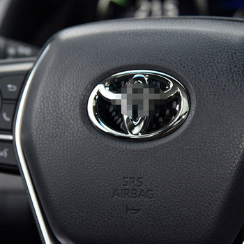 Автомобилни интериорни аксесоари Карбонови влакна Автомобилен волан Car Decora Стикер за Toyota Prius Corolla Rav4 Yaris Verso Camry