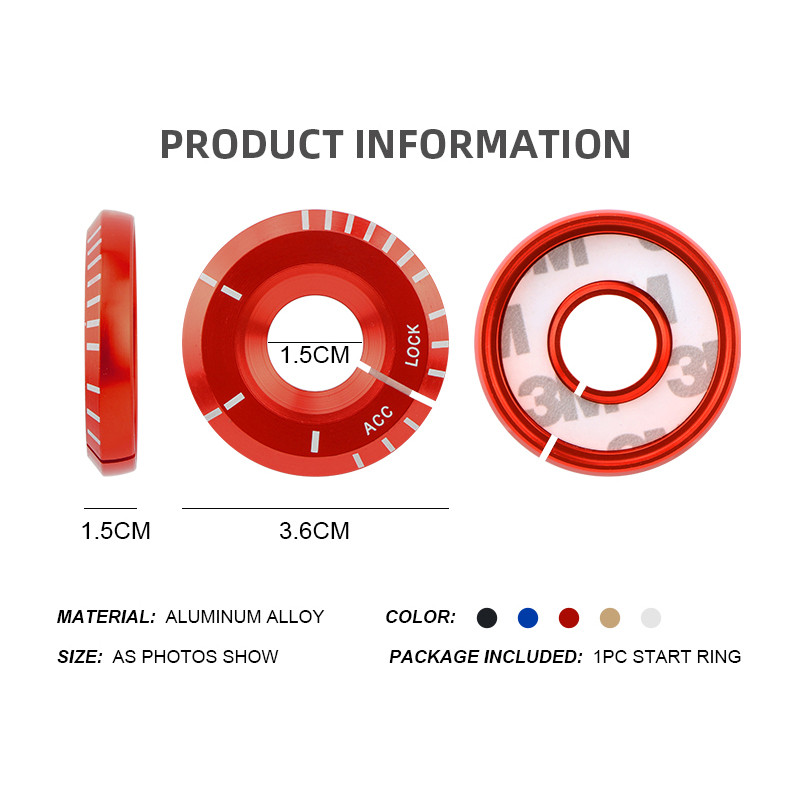 UUS auto mootori käivitus süüte kate Styling Ringhole Kleebis Lisatarvikute ümbris Volkswagen VW Scirocco CC GOLF 7 Golf 6 MK6 jaoks